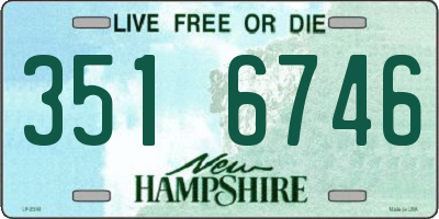 NH license plate 3516746