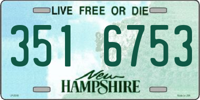NH license plate 3516753