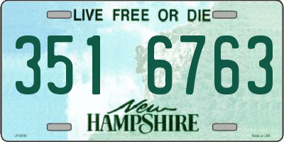 NH license plate 3516763