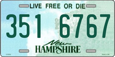 NH license plate 3516767