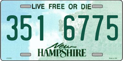 NH license plate 3516775