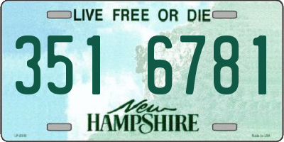 NH license plate 3516781