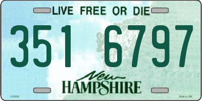 NH license plate 3516797