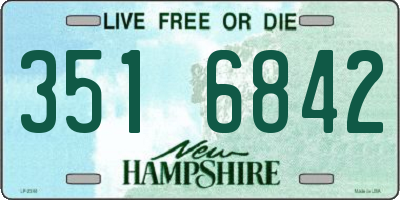 NH license plate 3516842
