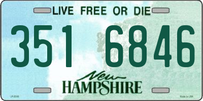 NH license plate 3516846