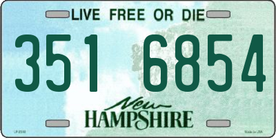 NH license plate 3516854