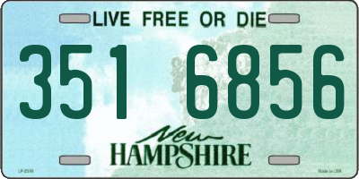 NH license plate 3516856