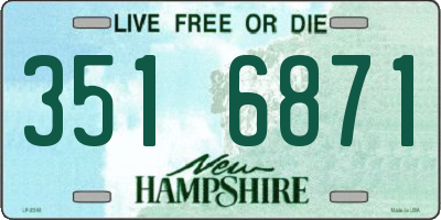 NH license plate 3516871