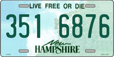 NH license plate 3516876