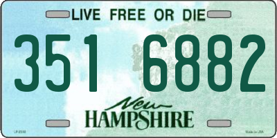 NH license plate 3516882