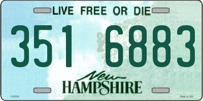 NH license plate 3516883