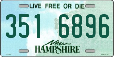 NH license plate 3516896