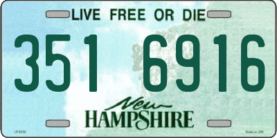 NH license plate 3516916