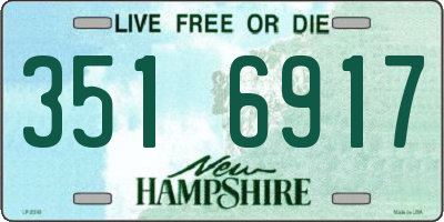 NH license plate 3516917