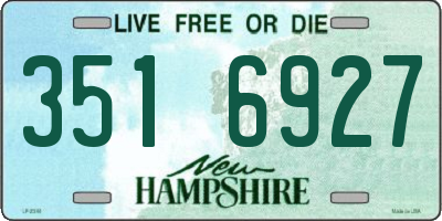 NH license plate 3516927