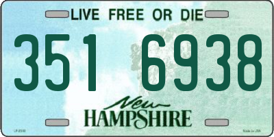 NH license plate 3516938