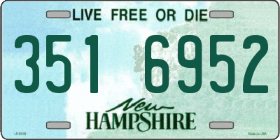 NH license plate 3516952