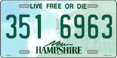 NH license plate 3516963