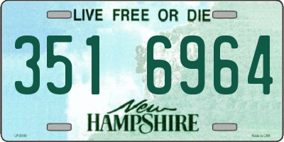 NH license plate 3516964