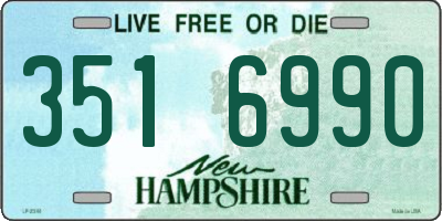 NH license plate 3516990