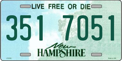 NH license plate 3517051