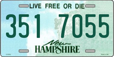 NH license plate 3517055