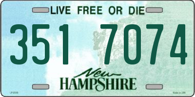 NH license plate 3517074