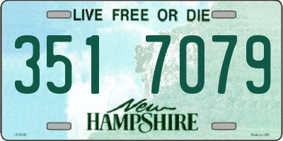 NH license plate 3517079