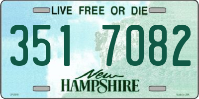 NH license plate 3517082