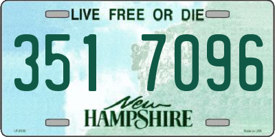 NH license plate 3517096