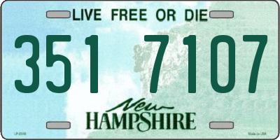 NH license plate 3517107
