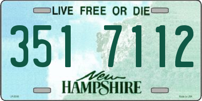 NH license plate 3517112