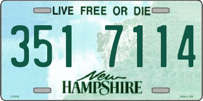 NH license plate 3517114