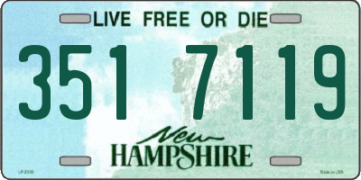 NH license plate 3517119