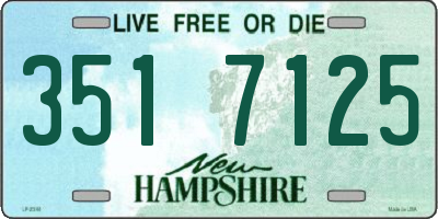 NH license plate 3517125