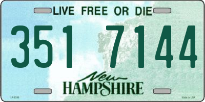 NH license plate 3517144