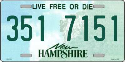NH license plate 3517151