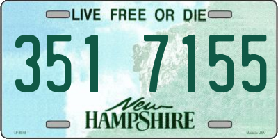 NH license plate 3517155
