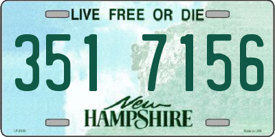 NH license plate 3517156