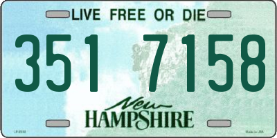 NH license plate 3517158