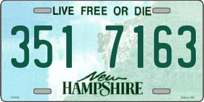 NH license plate 3517163