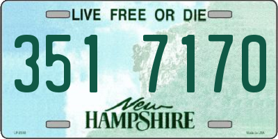 NH license plate 3517170