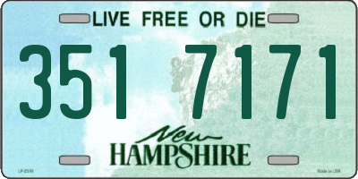 NH license plate 3517171