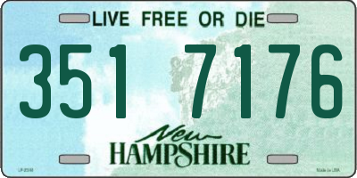 NH license plate 3517176