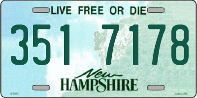 NH license plate 3517178