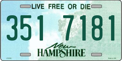 NH license plate 3517181
