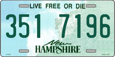 NH license plate 3517196