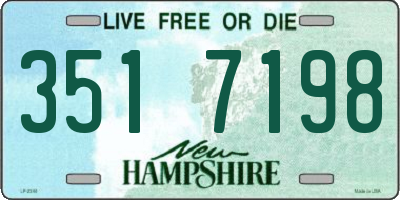 NH license plate 3517198
