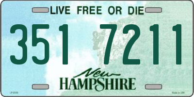 NH license plate 3517211