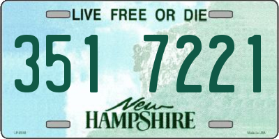 NH license plate 3517221